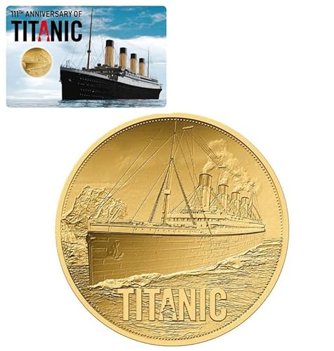 Power Coin Titanic Coincard 111 Jahrestag 1/1000 Oz Gold Münze 3000 Francs Chad 2023 von Power Coin