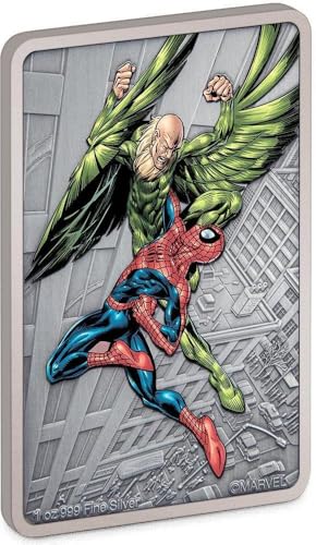 Power Coin Vulture Spiderman Villains 1 Oz Silber Münze 2$ Niue 2024 von Power Coin