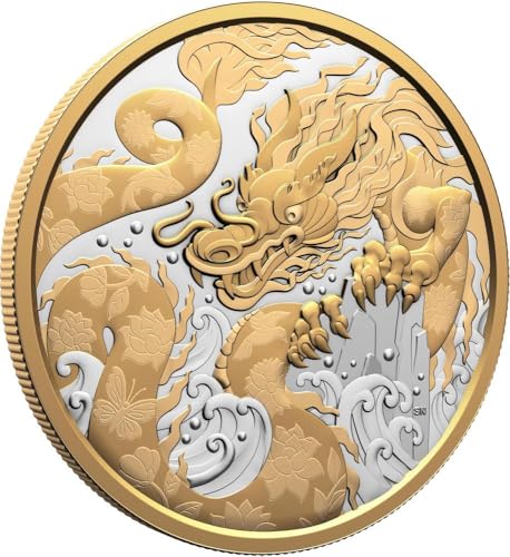 Power Coin Water Dragon 5 Oz Silber Münze 50$ Canada 2025 von Power Coin