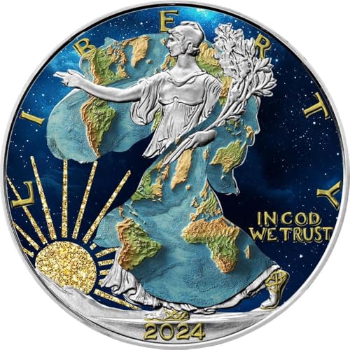 Power Coin World Liberty Walking Liberty Eagle 1 Oz Silber Münze 1$ Usa 2024 von Power Coin