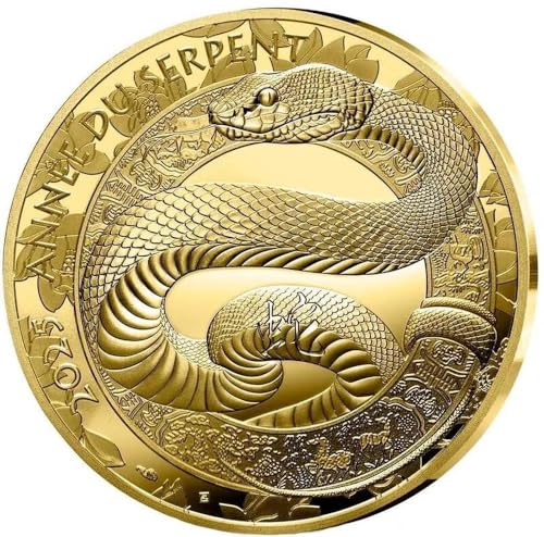 Power Coin Year of The Snake 1/4 Oz Gold Münze 50€ Euro France 2025 von Power Coin