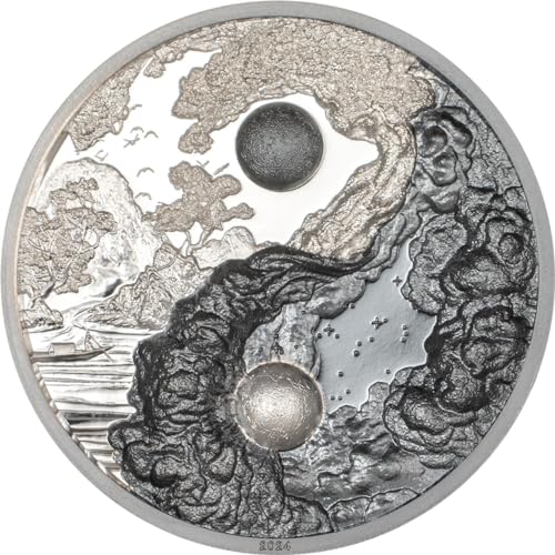 Power Coin Yin and Yang 1 Oz Silber Münze 5$ Palau 2024 von Power Coin