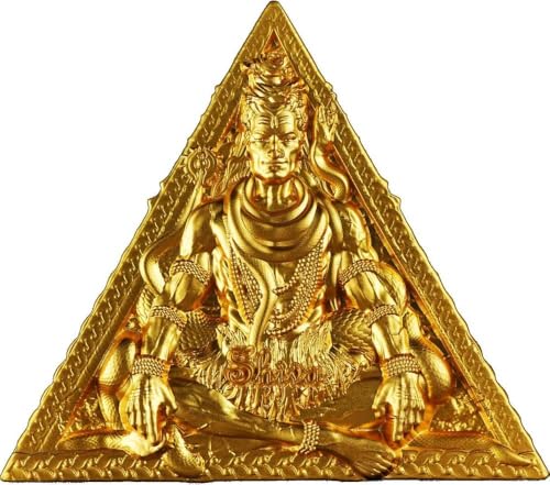 Shiva Gilded Tri Coin 3 Oz Silber Münze 3000 Francs Cameroon 2025 von Power Coin