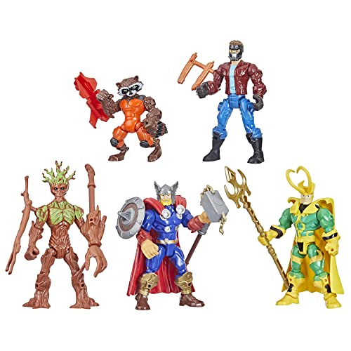 Marvel Super Hero Mashers Galaxy Sammelpack, 5 Action-Figuren zum Kombinieren, Spielzeug für Kinder ab 4 Jahren von Power Rangers