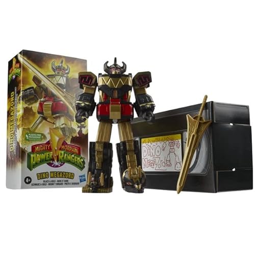 Mighty Morphin Power Rangers Megazord 17,8 cm klassisches Figurensammler-Set (Dino Megazord (schwarz & gold)) von Power Rangers