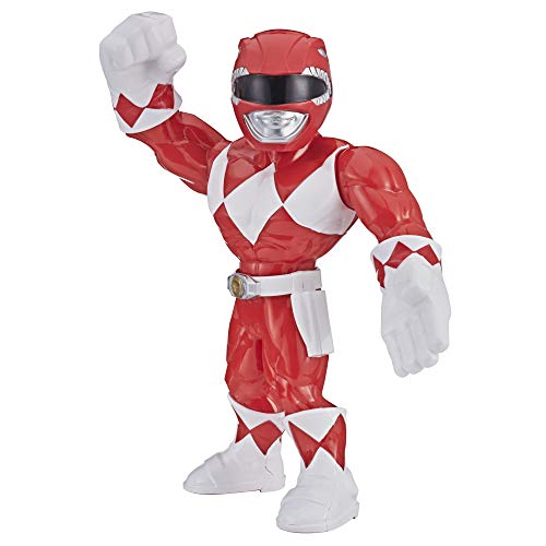 Power Rangers Playskool Heroes Mega Mighties 25 cm große Roter Ranger Figur, Spielzeuge zum Sammeln, Kinder ab 3 Jahren von Power Rangers