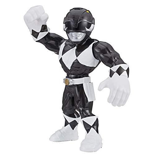 Power Rangers Playskool Heroes Mega Mighties 25 cm große Schwarzer Ranger Figur, Spielzeuge zum Sammeln, Kinder ab 3 Jahren von Power Rangers