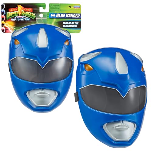 Power Ranger, Maske, Verkleidung, blauer Ranger – Billy Cranston, für Kinder ab 4 Jahren, PWG034 Power Ranger, Maske, Verkleidung, blauer Ranger – Billy Cranston, für Kinder ab 4 Jahren, PWG034 von Power Rangers
