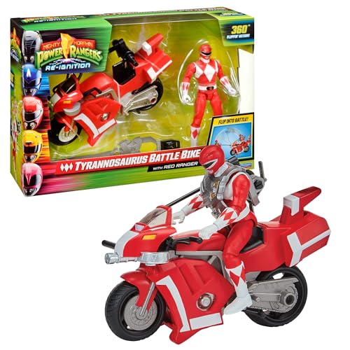 Power Rangers, Deluxe-Fahrzeug mit Figur 15 cm, roter Ranger – Jason Lee Scott, für Kinder ab 4 Jahren, PWG04 Power Rangers, Deluxe-Fahrzeug mit Figur 15 cm, roter Ranger – Jason Lee Scott, für Kinder ab 4 Jahren, PWG04 von Power Rangers