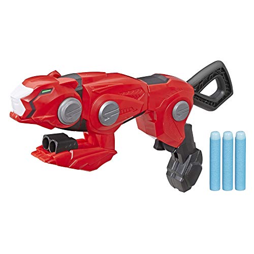 Power Rangers Beast Morphers Geparden-Blaster TV-Serie Roter Ranger Rollenspiel Spielzeug, enthält 3 Nerf Darts von Power Rangers