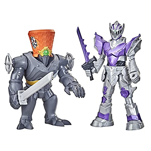 Power Rangers Dino Fury Battle Attackers 2er-Pack Void Knight vs. Snageye Kampfsport-Actionfigur, inspiriert vom Fernsehen ab 4 Jahren von Power Rangers