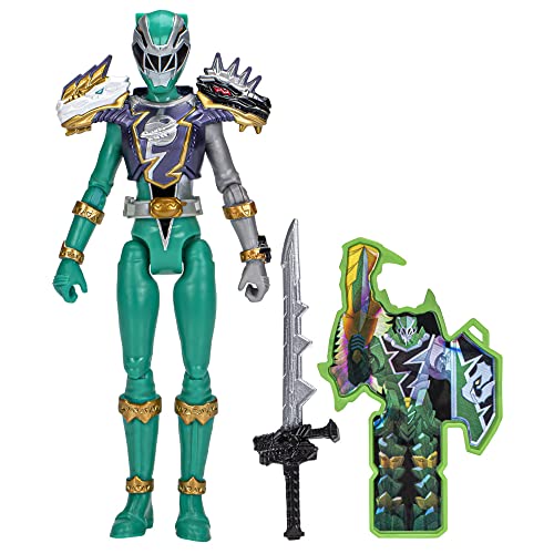 Power Rangers Dino Fury Cosmic Armor Green Ranger, 15 cm große Spielzeug-Actionfiguren sind tolle Geschenke für Kinder von Power Rangers