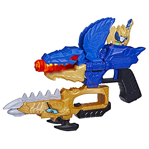 Power Rangers Dino Fury Gold Fury Blade Blaster, Superheld Kostümaccessoire, kombinierbares Spielzeug mit Elektronik ab 5 von Power Rangers