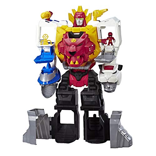 Power Rangers Playskool Heroes Megazord Spielset, 2-in-1 verwandelbares Spielset, 60 cm großer Megazord mit Lichtern und Sounds, Kids ab 3 Jahren von Power Rangers