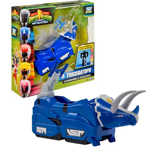 Power Rangers - Kollektion Megazord, Zords mit Gelenken, kombinierbar, Figur, 20 cm, Modell Triceratops Dinozord, für Kinder ab 4 Jahren, PWG051 Power Rangers - Kollektion Megazord, Zords mit Gelenken, kombinierbar, Figur, 20 cm, Modell Triceratops Dinozord, für Kinder ab 4 Jahren, PWG051 von Power Rangers