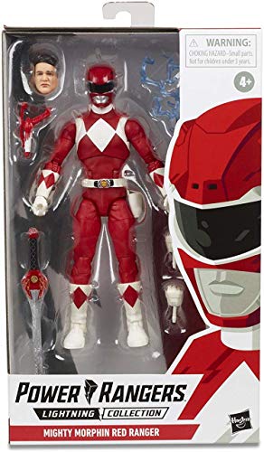 Power Rangers Lightning Collection 15 cm große Mighty Morphin Roter Ranger Action-Figur zum Sammeln mit Accessoires von Power Rangers