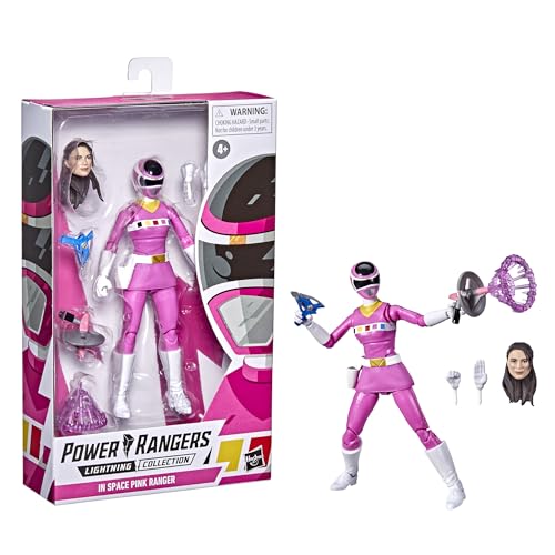 Power Rangers Lightning Collection In Space Pink Ranger 15,2 cm Premium Sammelfigur Spielzeug mit Zubehör, Kinder ab 4 Jahren, RXZER23, Cranberry Power Rangers Lightning Collection In Space Pink Ranger 15,2 cm Premium Sammelfigur Spielzeug mit Zubehör, Kinder ab 4 Jahren, RXZER23, Cranberry von Power Rangers
