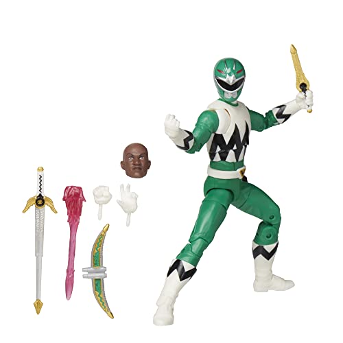 Power Rangers Lightning Collection Lost Galaxy Green Ranger Sammelfigur 15,5 cm mit Zubehör, Kinder ab 4 Jahren von Power Rangers