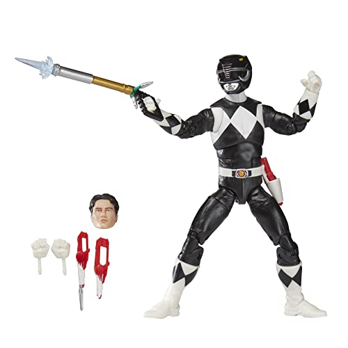 Power Rangers Lightning Collection Mighty Morphin Black Ranger 15,2 cm Premium Sammel-Actionfigur Spielzeug mit Zubehör von Power Rangers