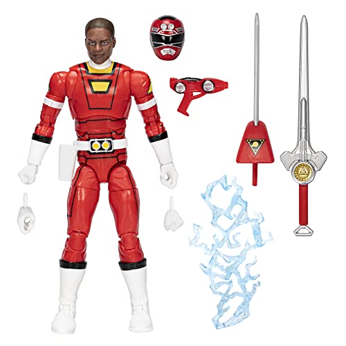 Power Rangers Lightning Collection Turbo Red Ranger 15,2 cm Premium Sammel-Actionfigur Spielzeug mit Zubehör, Kinder ab 4 Jahren von Power Rangers