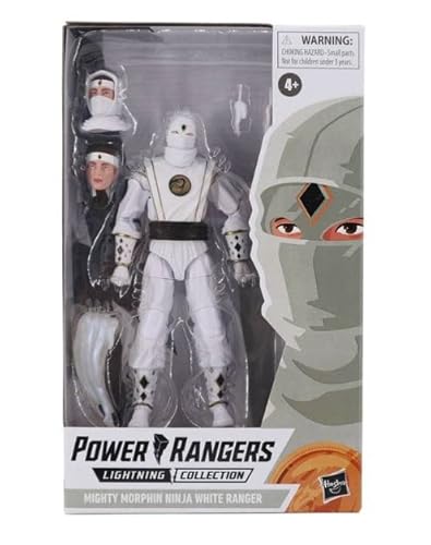 Power Rangers Mighty Morphin Lightning Collection Ninja Rangers Collection Rot Rosa Gelb (Ninja White Ranger) von Power Rangers