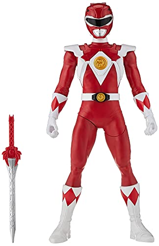 Power Rangers Mighty Morphin Power Rangers 30 cm große Power Rangers Roter Ranger Morphin Hero Figur mit Accessoire zur Power Rangers Serie von Power Rangers