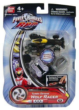 Power Rangers - RPM - Racing Performance Machines - Turbo Octane Wolf Racer - Schwarz von BANDAI