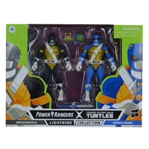 THG Rangers X Teenage Mutant Ninja Turtles Lightning Collection Donatello Negro y Leonardo Blue Figur de acción, RD-RS270126 von Power Rangers