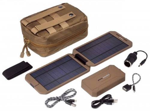 Power Traveller Powerbank Solar Extreme Tactical PTL-EXT001 TAC Solar-Powerbank Ladestrom Solarzelle von Power Traveller