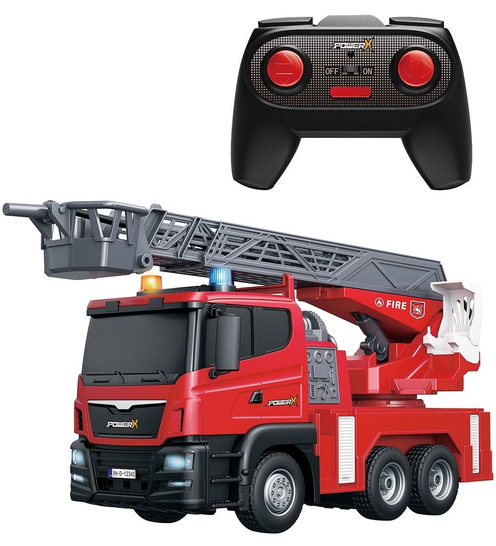 Power X Arbeitsmaschine - Ferngesteuertes Feuerwehrauto m. Wasse - Power X - One Size - Autos Power X Arbeitsmaschine - Ferngesteuertes Feuerwehrauto m. Wasse - Power X - One Size - Autos von Power X