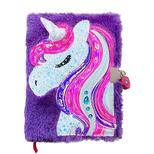 powerking Tagebuch für Mädchen,Unicorn Journal Notebook und Schulheft mit Schloss für Kinder und Kinder(Einhorn) von powerking