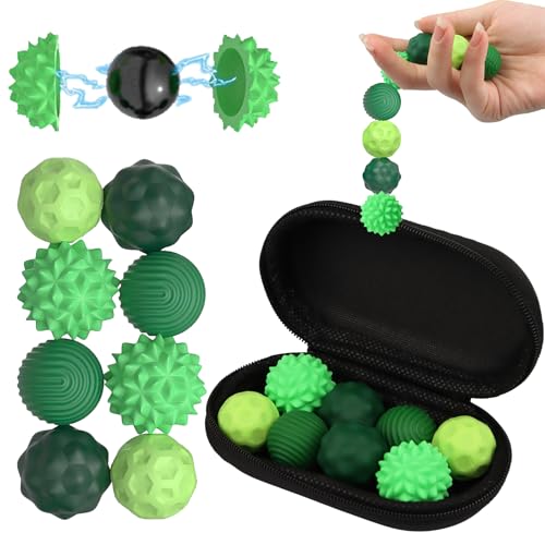 8 Stück Magnetische Fidget Toys, Anti Stress Sensorik Spielzeug, Magnetkugeln Stressball, Silikon Stressabbau Erwachsene Kinder, Autismus Toy für Zuhause & Büro 8 Stück Magnetische Fidget Toys, Anti Stress Sensorik Spielzeug, Magnetkugeln Stressball, Silikon Stressabbau Erwachsene Kinder, Autismus Toy für Zuhause & Büro von Powmag
