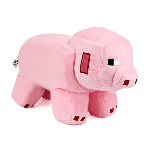 Powmag Rosa Plüsch Kuscheltier Anime Puppe, 28cm Cartoon Plüschtier, Mine-Craft Creeper Plüsch,für Fans Kinder Geburtstagsgeschenke tolle Geschenkidee von Powmag