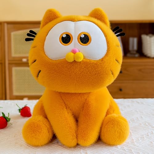 Plüschtier Kuscheltier, Stofftiere Plüschtier Spielzeug, Stofftiere Plüsch 25 cm Katze Cartoon Gar-Field Plüschtier Stofftier Party Geburtstag Puppe Geschenk Stuffed Toy von Powmag