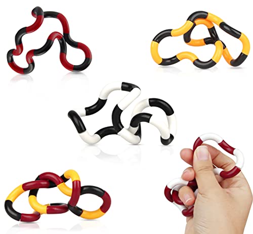 Powmag 5 Stück Fidget Twister Handspielzeug, Hand Tangles Spielzeug, Wickelspielzeug, Stressabbau Twister Fidget Toy Hand-Augen-Koordinationsspielzeug, Autismus von Powmag