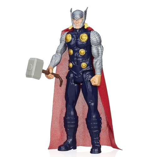 Powmag Thor Figur, Mar-vel-Aven-gers Titan Hero Serie Thor 30 cm, Thor Action Figur Charakter Modell Spielzeug für Kinder ab 4 Jahren von Powmag