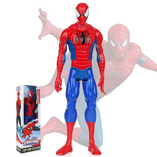 Powmag Spider Man Figur Charakter Modell, Marvel Avengers Spiderman Figur 30 cm, Actionfiguren Spielzeug Geschenke für Kinder ab 4 Jahren von Powmag