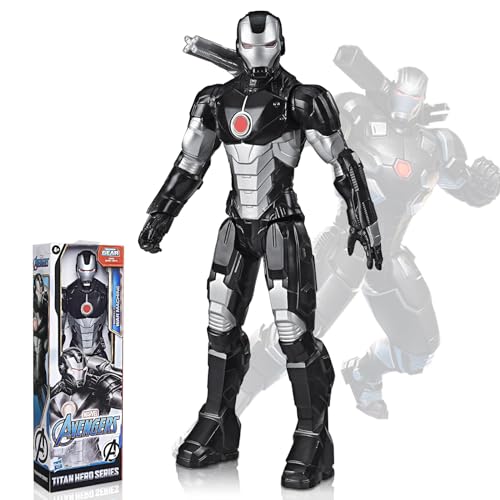 Powmag War Machine Figur Actionfiguren, Marvel Avengers Titan Hero Serie War Machine Figur 30cm, Filmfans Sammlung Spielzeug Geschenke für Kinder ab 4 Jahren von Powmag