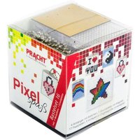 Pixel Bastelset 16 Regenbogen, I Love You, Ying und Yang, Stern von Pracht Creatives Hobby GmbH