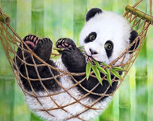 Pracht Creatives Hobby Diamond Painting Set, Bild mit Motiv Panda und Zubehör, Größe ca. 35 x 25 cm, Bastelset zum Malen mit Glitzersteinchen für Kinder ab 5 Jahren Pracht Creatives Hobby Diamond Painting Set, Bild mit Motiv Panda und Zubehör, Größe ca. 35 x 25 cm, Bastelset zum Malen mit Glitzersteinchen für Kinder ab 5 Jahren von Pracht Creatives Hobby