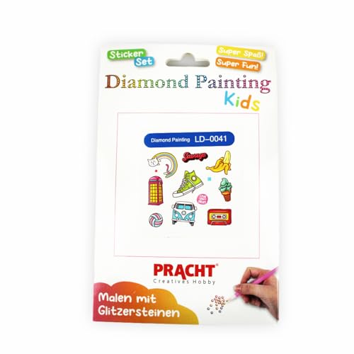 Pracht Creatives Hobby 6035-25191 Diamond Painting Stickerset, Motiv Sports, Bastelset zum Gestalten von Aufklebern mit Glitzersteinchen, für Kinder ab 5 Jahren Pracht Creatives Hobby 6035-25191 Diamond Painting Stickerset, Motiv Sports, Bastelset zum Gestalten von Aufklebern mit Glitzersteinchen, für Kinder ab 5 Jahren von Pracht Creatives Hobby