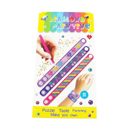 Pracht Creatives Hobby 6048-20011 Diamond Painting Armbänder, 3 Stück, Bastelset zum Gestalten eines persönlichen Armbandes mit Glitzersteinchen, für Kinder ab 5 Jahren Pracht Creatives Hobby 6048-20011 Diamond Painting Armbänder, 3 Stück, Bastelset zum Gestalten eines persönlichen Armbandes mit Glitzersteinchen, für Kinder ab 5 Jahren von Pracht Creatives Hobby