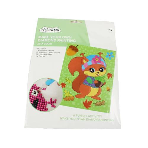 Pracht Creatives Hobby 6050-25021 Diamond Painting Set, Motiv Eichhörnchen, inkl. Zubehör, Größe ca. 25 x 20 cm, Bastelset zum Malen mit Glitzersteinchen für Kinder ab 5 Jahren Pracht Creatives Hobby 6050-25021 Diamond Painting Set, Motiv Eichhörnchen, inkl. Zubehör, Größe ca. 25 x 20 cm, Bastelset zum Malen mit Glitzersteinchen für Kinder ab 5 Jahren von Pracht Creatives Hobby
