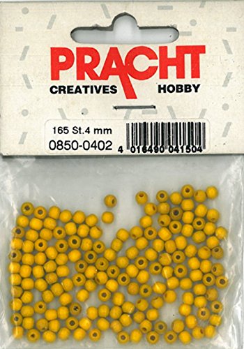 Pracht Holzperlen 165 Stk. 4mm gelb 0850-0402 von Pracht