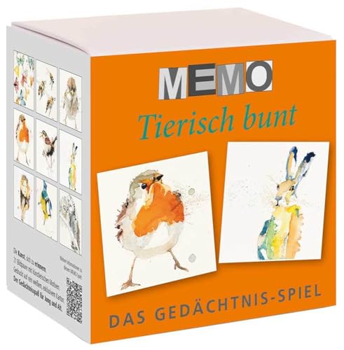 Präsenz Medien & Verlag Memo-Spiel - Tierisch bunt: MEMO-Spiel mit Bildern von Claudia Brandt von Präsenz Medien & Verlag