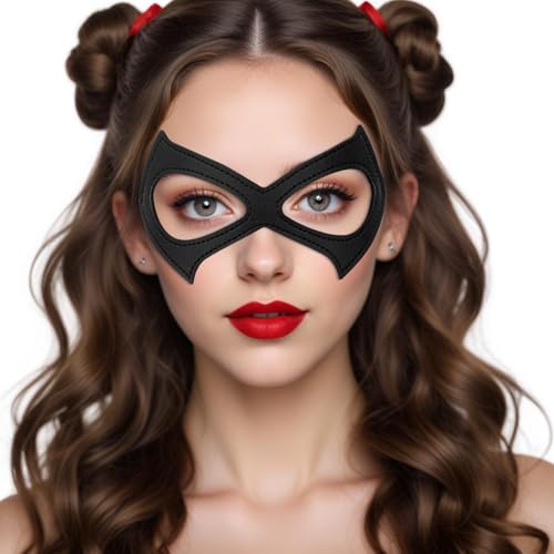 Prasacco Katzenmaske, Damenmaske, schwarze Katze, Maskerade, Augenmaske, Kostümmaske für Damen von Prasacco