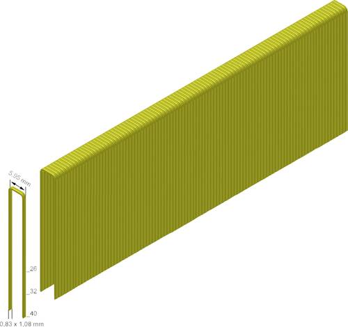 Prebena ES32CNKHA Heftklammern Typ ES 2600 St. Abmessungen (L x B) 40mm x 5.95mm von Prebena