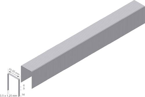 Prebena PF06CNK Heftklammern Typ PF 8000 St. Abmessungen (L x B) 6mm x 10.55mm von Prebena