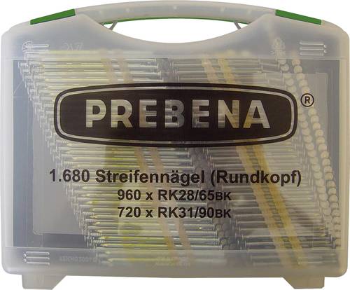 Prebena RK-Box Rundkopf-Streifennägel-Set 1680St. von Prebena