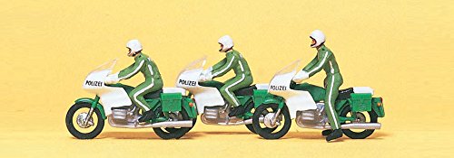 Preiser 1/87 th – pr10489 – Modelleisenbahnen – Polizei auf Motorrad von Preiser